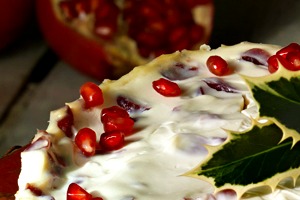 Vegan Cranberry Cheesecake