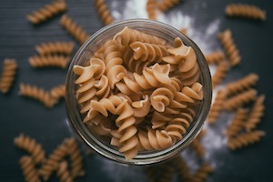 Whole Wheat Pasta with Cucumber and Spicy Peanut Sauce