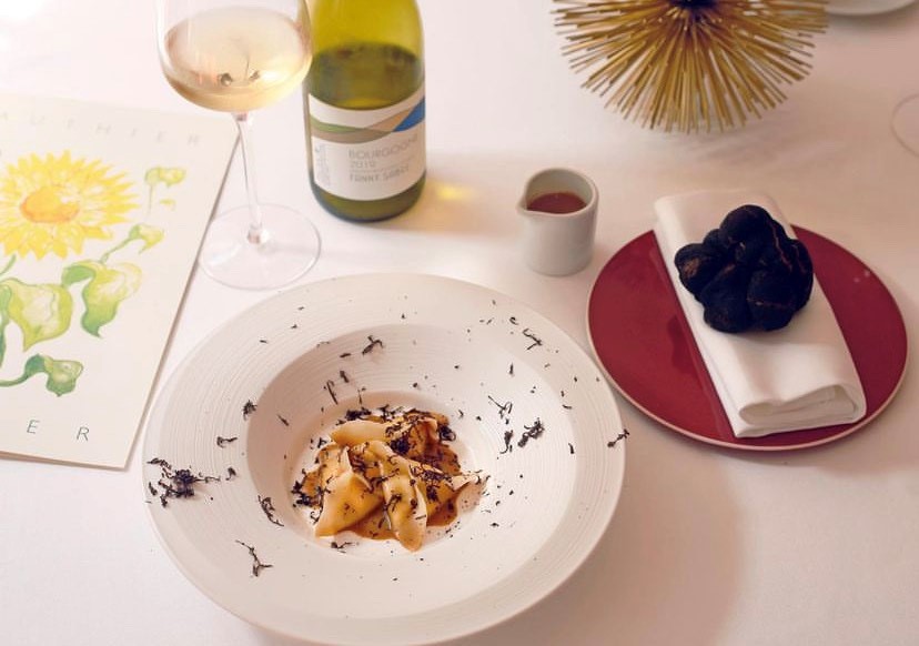Berlingots a la truffe, with Sheese Renowned chef shares top plant-based recipe from Gauthier Soho